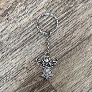 Silver Angel Keychain
